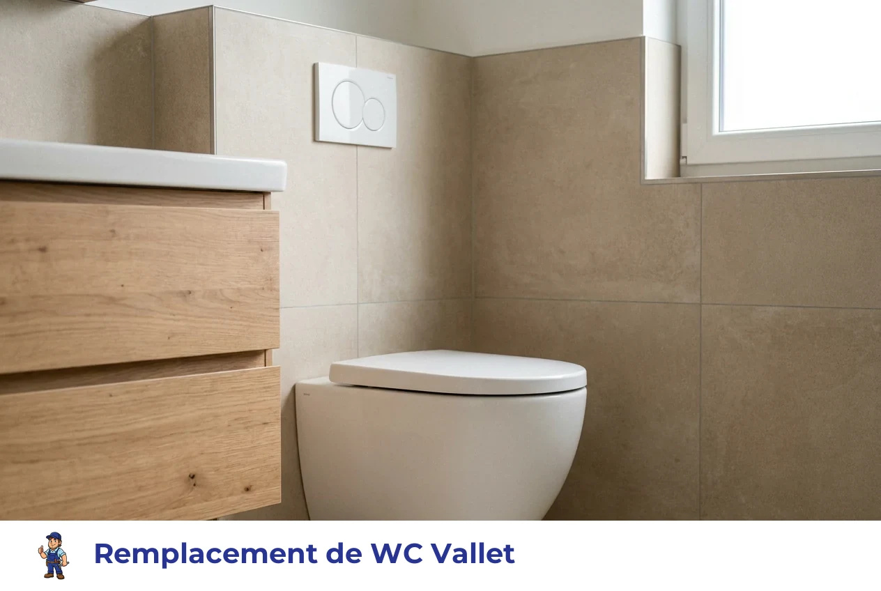 Remplacement de WC à Vallet