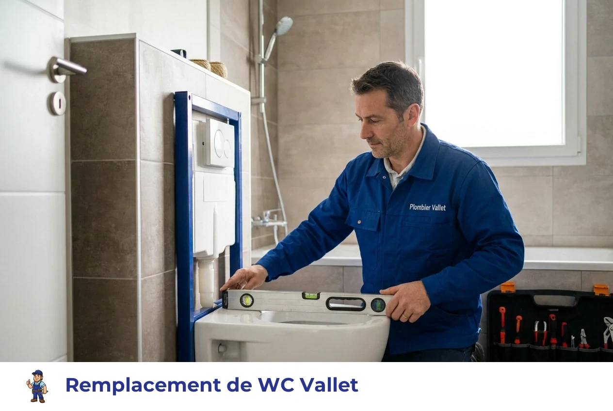 Remplacement de WC à Vallet